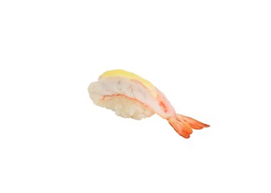 Ebi veya mayonez soslu karides nigiri nigiri japon mutfağı