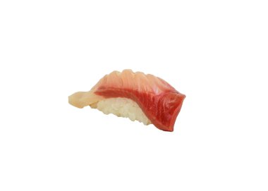 Hamachi sushi nigiri Japon mutfağı.