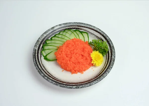 Ebiko sau ou de creveți cu castravete de mâncare japoneză — Fotografie, imagine de stoc