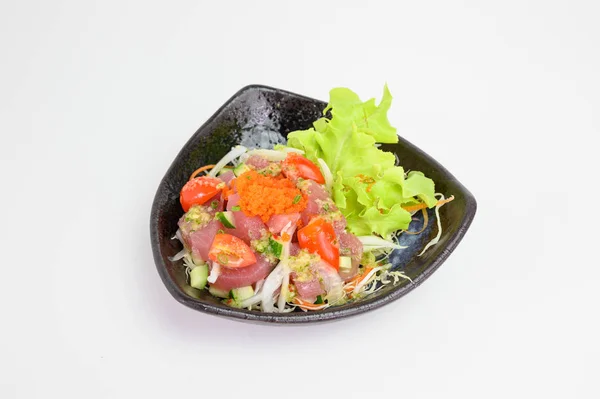 Maguro salad with spicy sauce — 스톡 사진