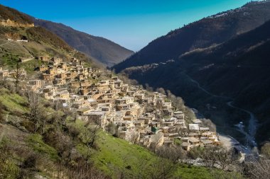 Mountain village Masuleh  clipart