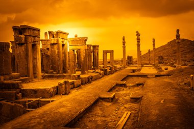 Persepolis antik kentin kalıntıları