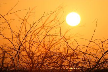 Queshm içinde güzel gün batımı