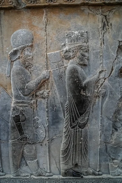 Płaskorzeźba w Persepolis — Zdjęcie stockowe