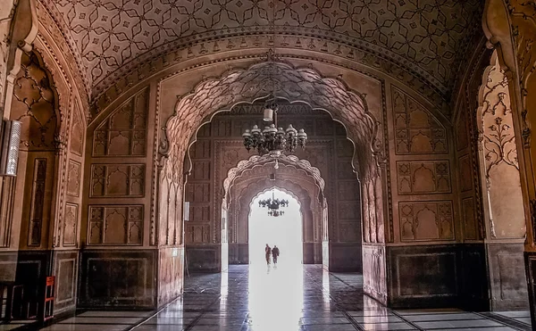 Innenausstattung der Moschee in Lahore — Stockfoto
