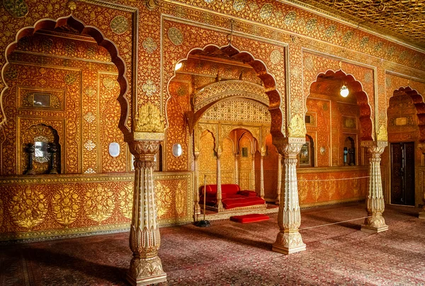 内部的比卡内尔寺 — 图库照片