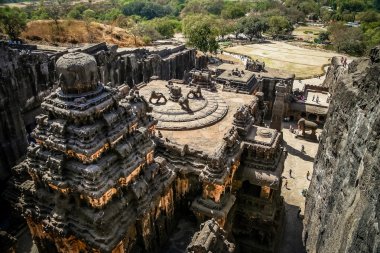 Ellora mağara içinde Hindistan