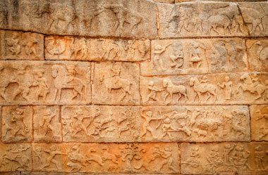 Hampi Tapınağı Duvar kabartmaları