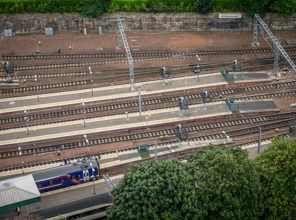 Edimburgo Estação Ferroviária Waverley — Fotografia de Stock