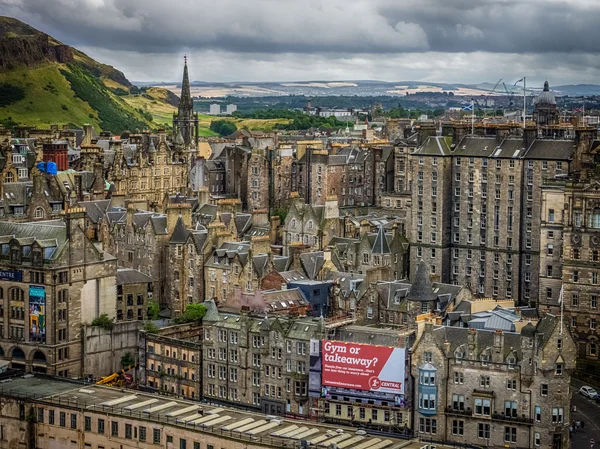 Vista del centro de Edimburgo — Foto de Stock