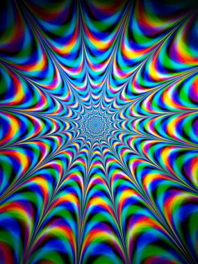 Renkli psychedelic arka plan