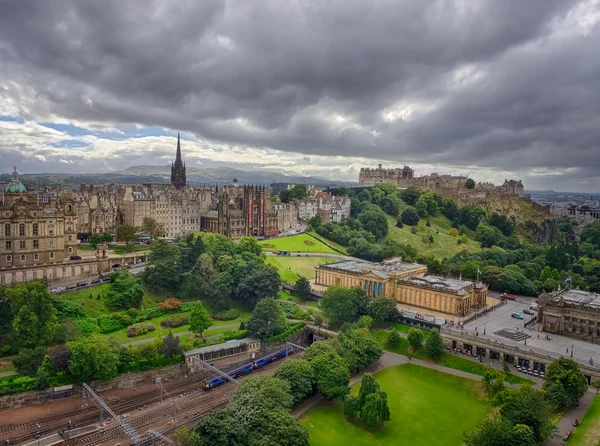 Panoramic view of the centre of the Edinburgh — Stock Photo, Image