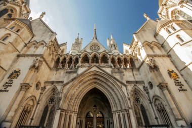 Entrance to the Royal Court of Justice clipart
