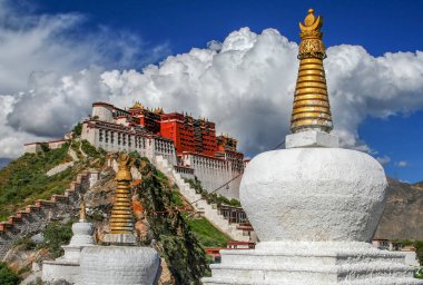 Potala Palace in Tibet clipart