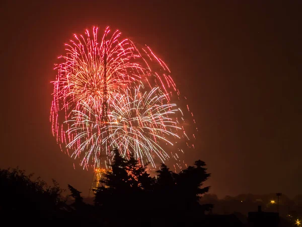 Fireworks on the Guy Fawkes Night — Stock Photo, Image