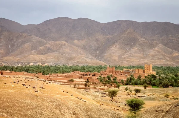 Pueblo en el Valle de Draa en Marruecos —  Fotos de Stock