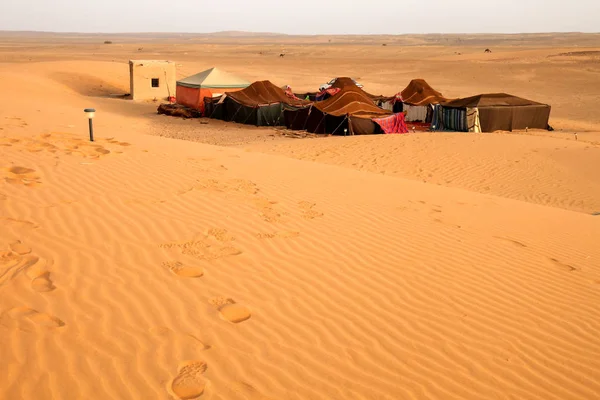 Bedouin desert camp — Zdjęcie stockowe