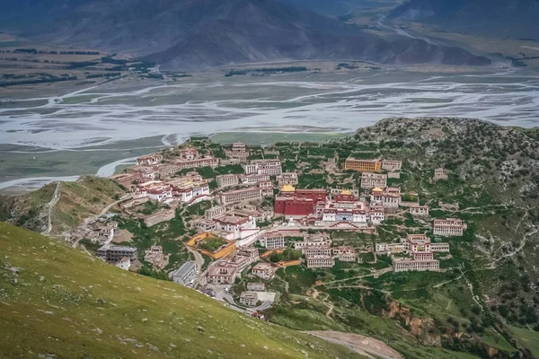 Gyantse Manastırı yakınındaki Lhasa — Stok fotoğraf