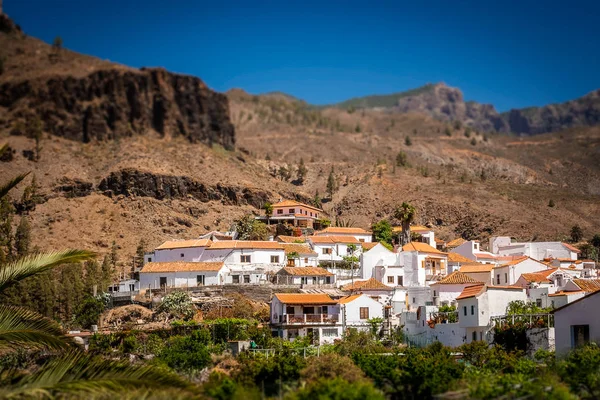 Pittoreska Fataga stad i Gran Canaria — Stockfoto