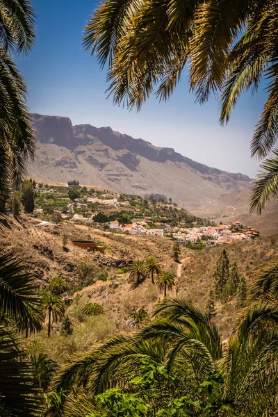 Fataga village in Gran Canaria — Stock Photo, Image