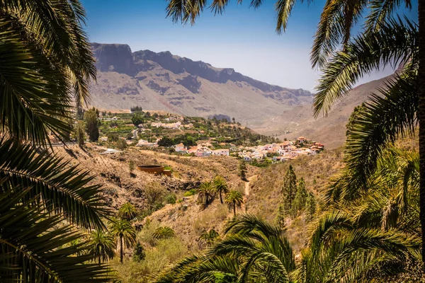 Aldeia Fataga em Gran Canaria — Fotografia de Stock