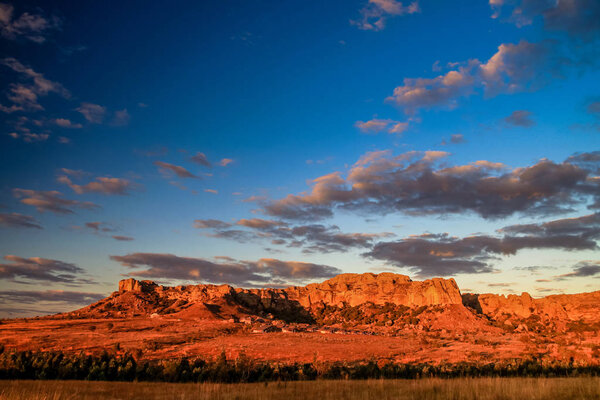 Sunrise in Park National Isalo