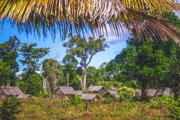 Kleines madagassisches Dorf — Stockfoto
