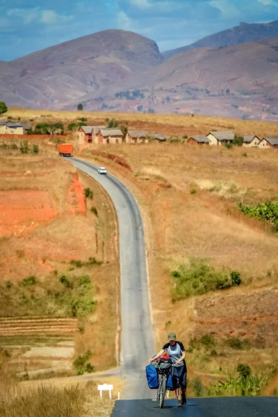 Kerékpározás, Madagaszkár — Stock Fotó