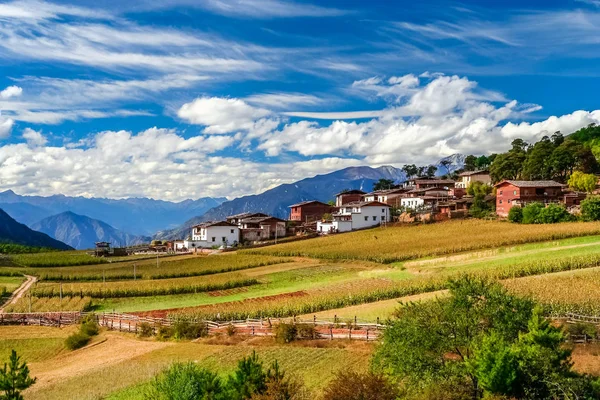 Villaggio nello Yunnan — Foto Stock