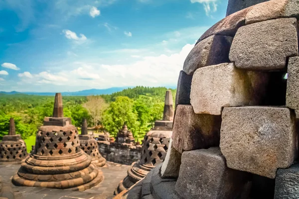 Templo de Borobudur en Java — Foto de Stock