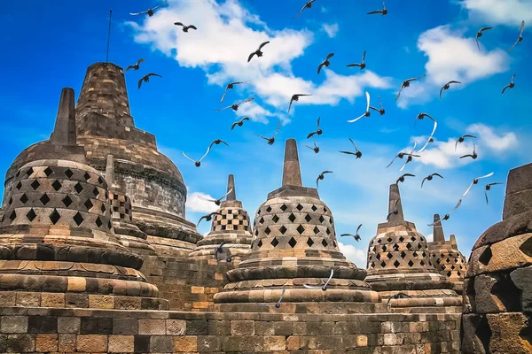 Templo de Borobudur en Java — Foto de Stock