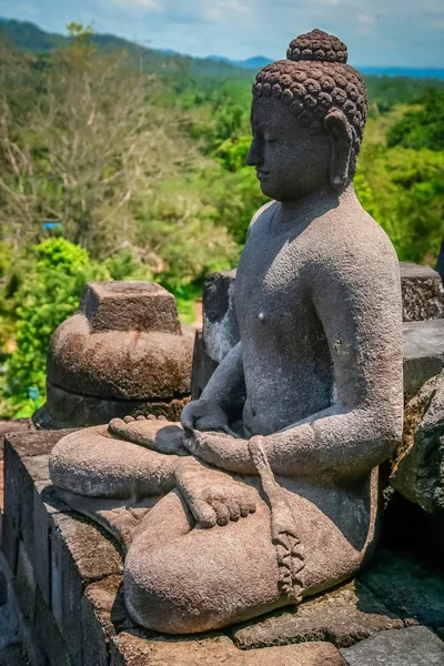 Buddha i borobudur — Stockfoto