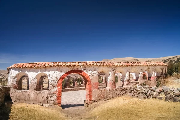 Gamla incan Lupaca ceremoniellt center — Stockfoto