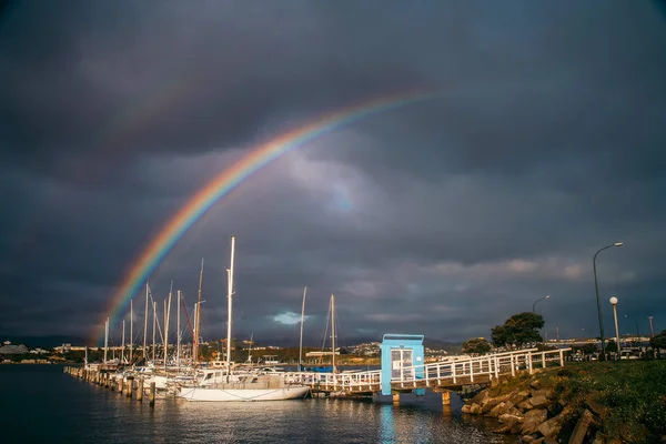 Boote im Hafen von Wellington — Stockfoto