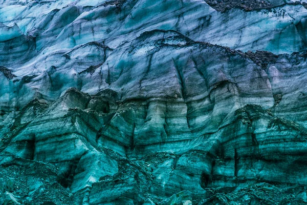 다채로운 빙하 패턴 — 스톡 사진