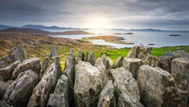 Ring of Kerry landscape clipart