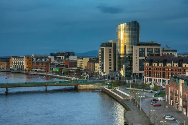 Ora blu in città Limerick — Foto Stock