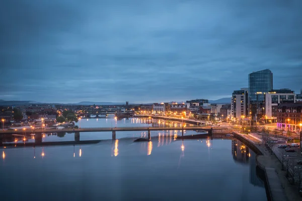 Ora blu in città Limerick — Foto Stock