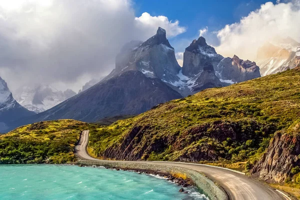 Road to Cuernos del Paine — Zdjęcie stockowe