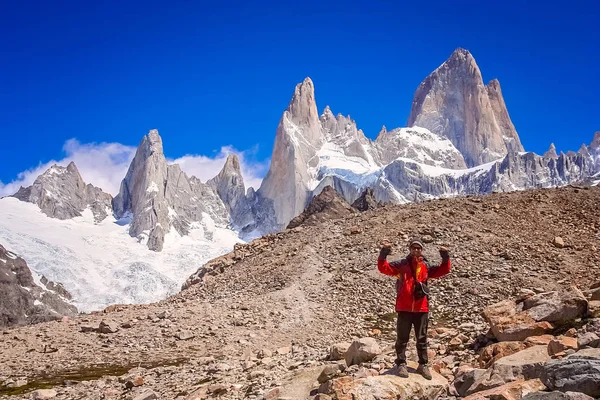 Vid foten av Mount Fitz Roy — Stockfoto