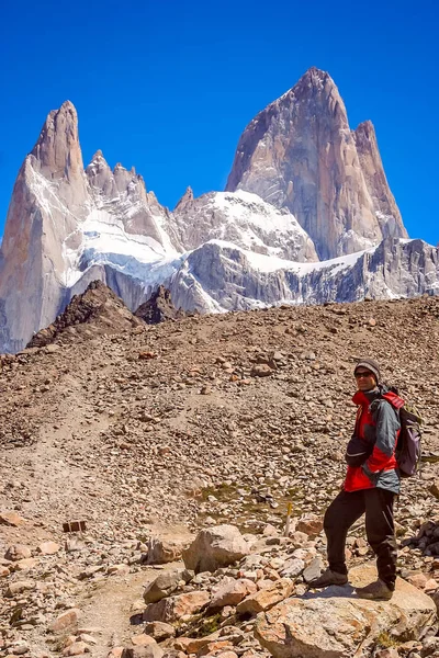 Στους πρόποδες του Mount Fitz Roy — Φωτογραφία Αρχείου