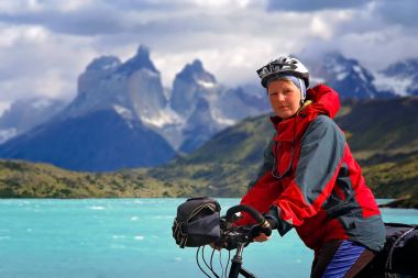 Torres del Paine milli parkta Bisiklete binme