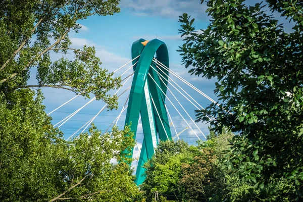 Ponte Universitária em Bydgoszcz — Fotografia de Stock