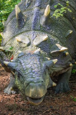 Ankylosaurus dinozor heykel başkanı