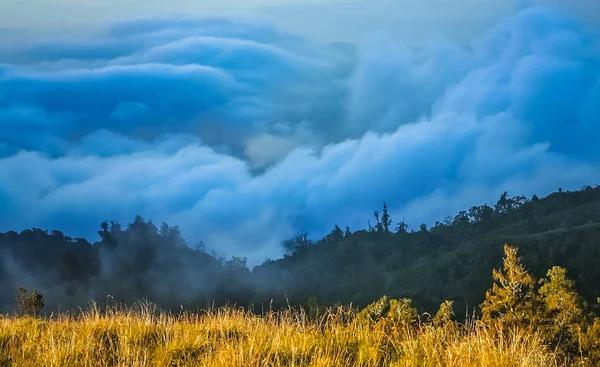 Gunung Rinjani volkan görüntülemek — Stok fotoğraf