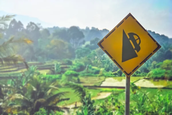Крута дорога Суматра — стокове фото