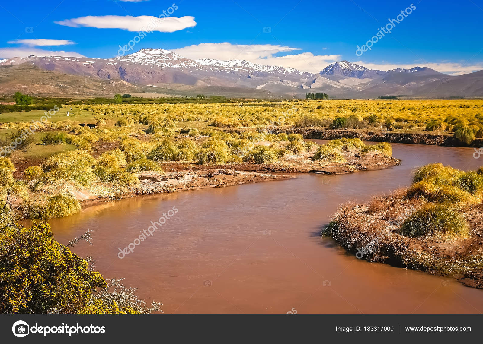 Rio grande river picture Rio Grande river in Argentina — Stock Photo
