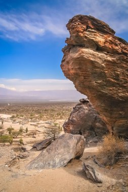 Büyük Quilmes harabeleri arasında kayalık
