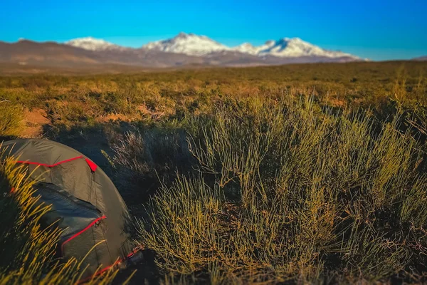 Campeggio su una pampa in Argentina — Foto Stock