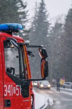 İtfaiye kabin yakın çekim